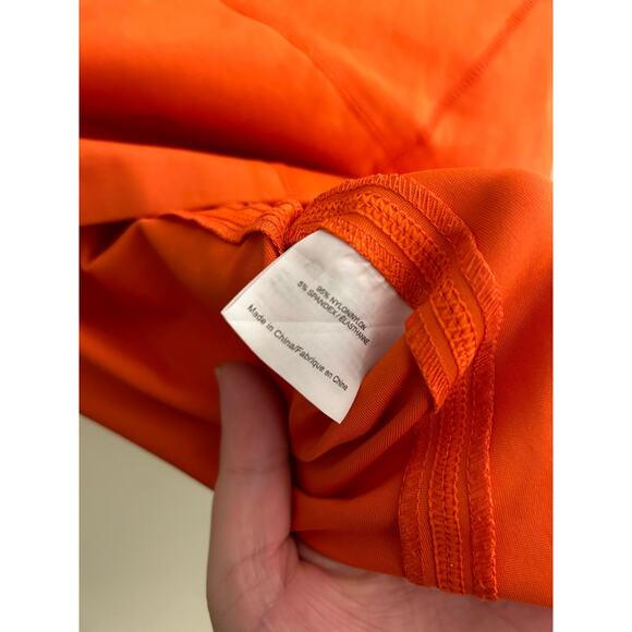 Tory Burch Orange Dress with Contrast Piping Style 18142400 - Picture 6 of 7